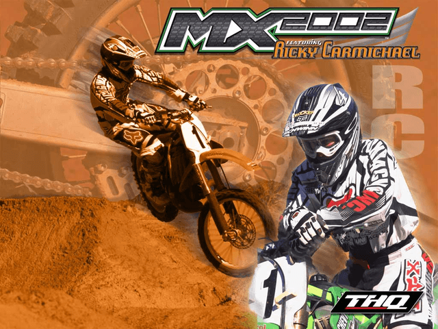 MX 2002 title screen for Xbox